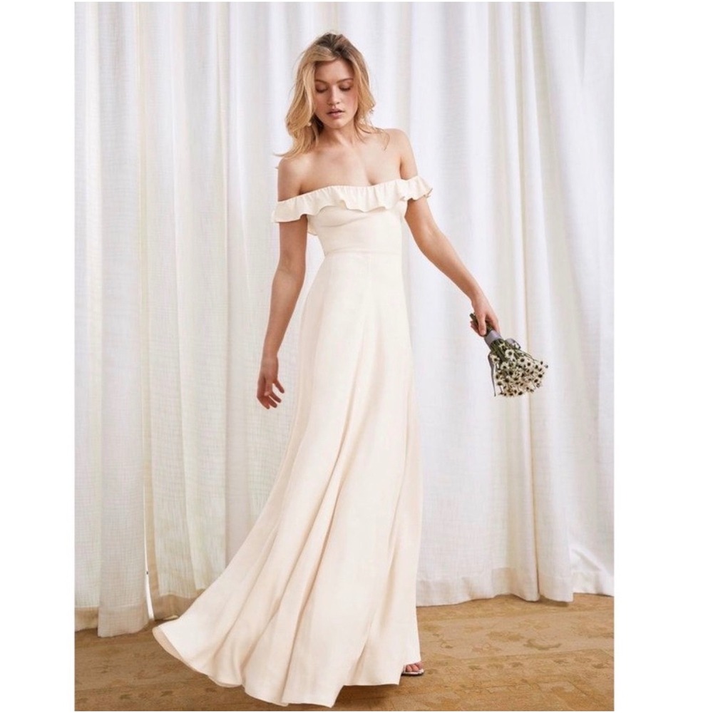 NWT Reformation Verbena White Wedding Bridal Formal Boho Fairy Dress 6‎